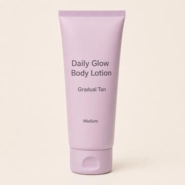 Gradual tanning lotion tube